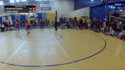 120 lbs Cons. Round 2 - Sebastian Castro, Wellington Wrestling Club vs Jorge Conde, Miami Palmetto Sr High