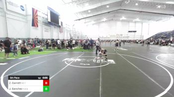 57 lbs 5th Place - Zachariah Garrett, No Team vs Joaquin Sanchez, Yucaipa Thunder WC