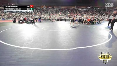 B5A-144 lbs Semifinal - Charles Wheeler, Chickasha vs Toby Shipman, Coweta