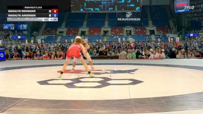 105 lbs Cons. Sub-rd Of 32 - Madalyn Riedinger, KS vs Madalyn Andersen, NE