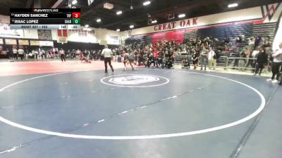 150 lbs Cons. Round 2 - Hayden Sanchez, Troy vs Issac Lopez, Charter Oak