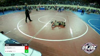 55 lbs Quarterfinal - Jaxson Goodin, Morrison Takedown Club vs Ace Ornelas, TNTWC