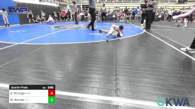 64 lbs Quarterfinal - Demitri Strange, Woodland Wrestling Club vs Wesley Barnes, F-5 Grappling