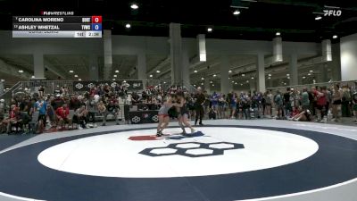 57 lbs Cons. Semis - Carolina Moreno, Southern Oregon Regional Training Center vs Ashley Whetzal, The Valley Wrestling Club