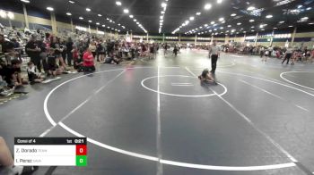 49 lbs Consi Of 4 - Zoey Dorado, Team Thunder vs Isaac Perez, Savage House WC