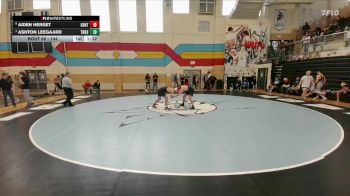144 lbs Quarterfinal - Ashton Leegaard, Thunder Basin vs Aiden Herget, Central