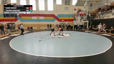 144 lbs Quarterfinal - Ashton Leegaard, Thunder Basin vs Aiden Herget, Central