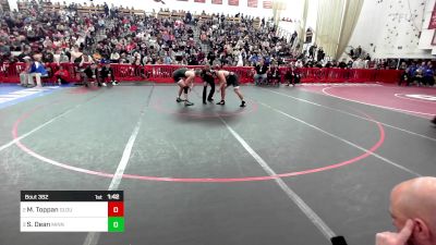 190 lbs Semifinal - Michael Toppan, Gloucester vs Sam Dean, Minnechaug