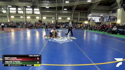 149 lbs Cons. Round 1 - Matt Lucas, Roger Williams University vs Trevor O`Mara, Plymouth State University