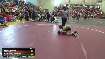 60 lbs Cons. Round 1 - Brody Earley, Stronghold vs Nathaniel Johnson, Gulf Coast Wrestling Club