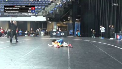 75 lbs 1st Place Match - Braxton Newell, The Best Wrestler vs Orlando Cruz, Silvaback Training Center (SBTC)