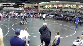 55 lbs Cons. Round 2 - Braxton Rush, Ponca Spears Wrestling Club vs Bryson Gingery, Lincoln Squires Wrestling Club