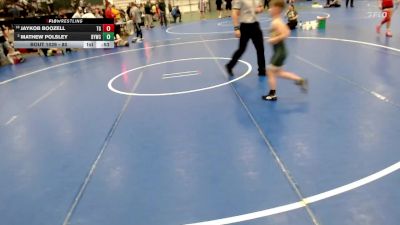 80 lbs Cons. Round 2 - Mathew Polsley, Bryan Youth Wrestling Club vs Jaykob Boozell, Team Garcia