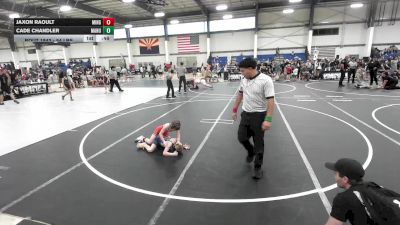 54 lbs Semifinal - Jaxon Raoult, Mingus Mountain WC vs Cade Chandler, Manu WC