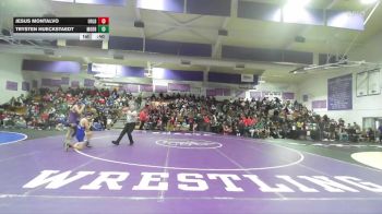 Boys 128 lbs Cons. Round 1 - Jesus Montalvo, Orland Boys vs Trysten Hueckstaedt, Modoc Boys