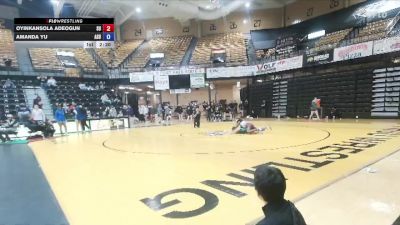 160 lbs Cons. Round 2 - Oyinkansola Adeogun, Schreiner University vs Amanda Yu, Adams State