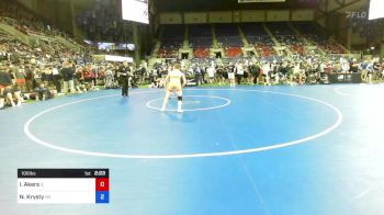 106 lbs Rnd Of 32 - Ian Akers, Illinois vs Neal Krysty, Ohio