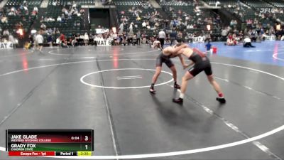 149 lbs Cons. Round 5 - Jake Glade, Western Wyoming College vs Grady Fox, Chadron State