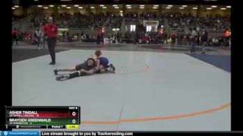 132 lbs Quarterfinals (8 Team) - Asher Tindall, 3A Yamhill Carlton vs Brayden Greenwald, 3A Warrenton