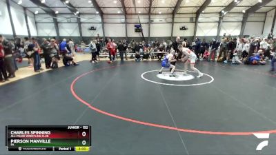 152 lbs Champ. Round 1 - Charles Spinning, All-Phase Wrestling Club vs Pierson Manville, PA