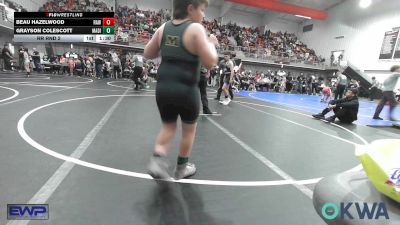 120 lbs Rr Rnd 2 - Beau Hazelwood, Raw Wrestling Club vs Grayson Colescott, Madill Takedown