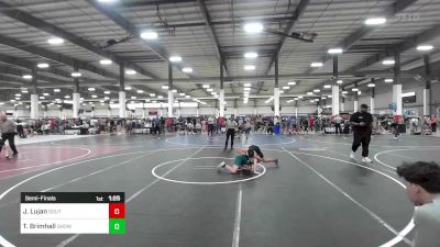 98 lbs Semifinal - Joshua Lujan, Southwest Wr Acd vs Tripp Brimhall, Show Low