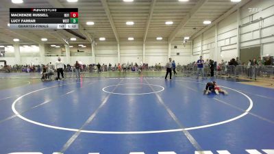 55 lbs Quarterfinal - Mackenzie Russell, Refinery WC vs Lucy Farrar, Westerly