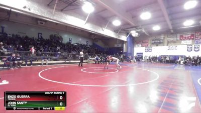 132 lbs Quarterfinal - John Santy, El Toro vs Enzo Guerra, Tesoro