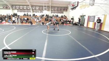100 lbs 5th Place Match - Evalyn Perez, Snowflake vs Laila Beltran, Mica Mountain