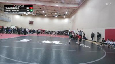 126 lbs Champ. Round 3 - Tommy Wurster, Dublin Coffman vs Alijah Mohanna, Cincinnati LaSalle