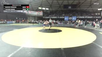 Boys 1B/2B 215 Champ. Round 1 - Tucker Binns, Goldendale vs Mason Iverson, Quilcene