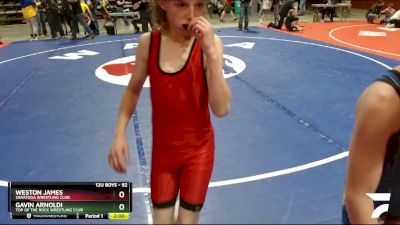 92 lbs 3rd Place Match - Weston James, Saratoga Wrestling Club vs Gavin Arnoldi, Top Of The Rock Wrestling Club