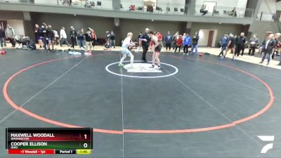 138 lbs Cons. Round 3 - Maxwell Woodall, Washington vs Cooper Ellison, Ohio