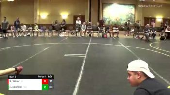 155 lbs Round 3 (4 Team) - Caleb Caldwell, Terminator Wrestling Academy vs Reed Wilson, Bad Bass