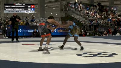 79 kg Champ. Rd Of 64 - Christopher Crawford, Indiana RTC vs Christopher Mance III, Dragon Wrestling Club