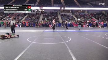 65 lbs Cons. Round 2 - Mayah Passmore, Chase County vs Emmy Schridde, Great Bend Wrestling Club