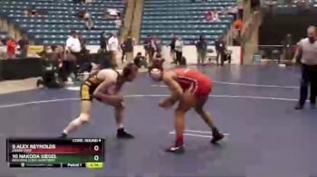 174 lbs Cons. Round 4 - 5 Alex Reynolds, Grand View vs 10 NaKoda Siegel, Montana State-Northern