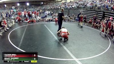 85 lbs Semis & 1st Wrestleback (8 Team) - Tucker Brill, Nebraska Red vs Brady Ramirez, Indiana Blue