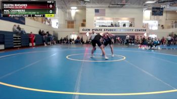 174 lbs Round 2 (6 Team) - Mac Chambers, Cloud County Community College vs Dustin Rhoades, Northwest College