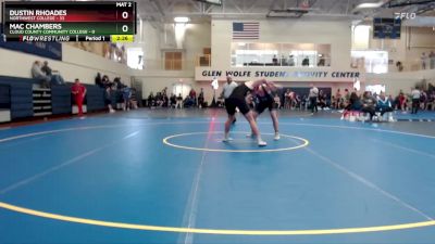 174 lbs Round 2 (6 Team) - Mac Chambers, Cloud County Community College vs Dustin Rhoades, Northwest College