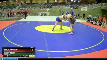 287 lbs Round 1 (4 Team) - Wylie Johnson, Culver vs Kolby Coxen, Toledo