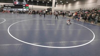 49 lbs Cons. Sub-quarters - Cruz Montez, Steel City Reloaded Wrestling Club vs Axel Leal, Ohio