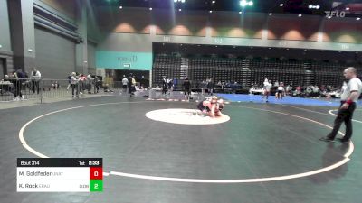 165 lbs Round Of 16 - Michael Goldfeder, Unattached vs Keller Rock, Embry-Riddle