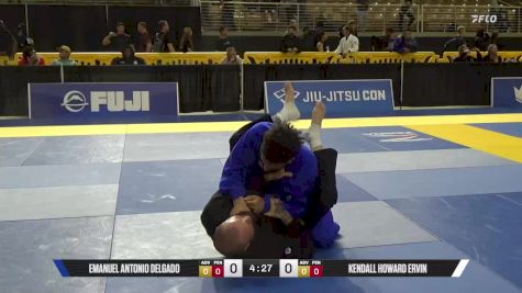 Kendall Howard Ervin vs Emanuel Antonio Delgado 2025 Pan Jiu Jitsu IBJJF Championship