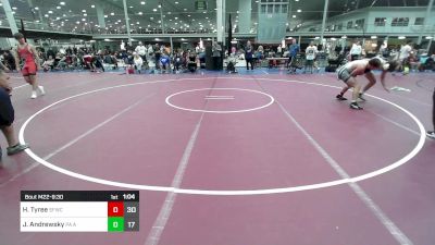 162 lbs Quarterfinal - Hayden Tyree, Sly Fox Wrestling Club Gray vs Joel Andrewsky, PA Alliance Blue