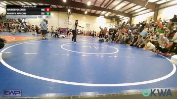 49 lbs Quarterfinal - Raiden Gaches, Pawnee Wrestling Club vs Maisyn Malone, Bartlesville Wrestling Club