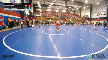 155-165 lbs Rr Rnd 3 - Kenady Kerr, Fort Gibson Youth Wrestling vs Lillian Primeaux, Mojo Grappling Academy