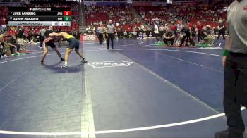 1A-190 lbs Cons. Round 2 - Gaven Hackett, Riverside, Oakland vs Luke Lansing, Springville