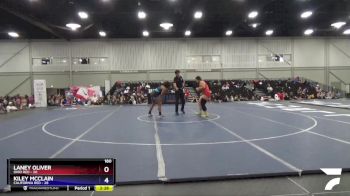 180 lbs Round 1 (8 Team) - Laney Oliver, Ohio Red vs Kiley McClain, California Red