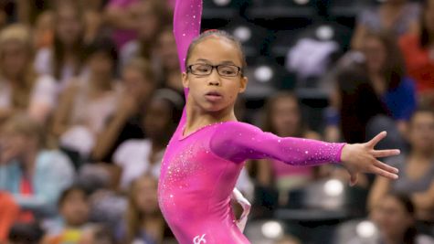 Morgan Hurd Learns Double Double Dismount On Bars